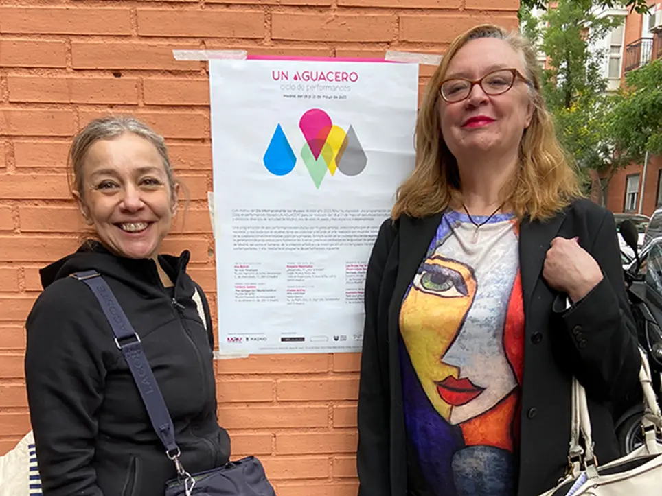 Violeta Andreu with Margarita de Aizpuru, curator and coordinator